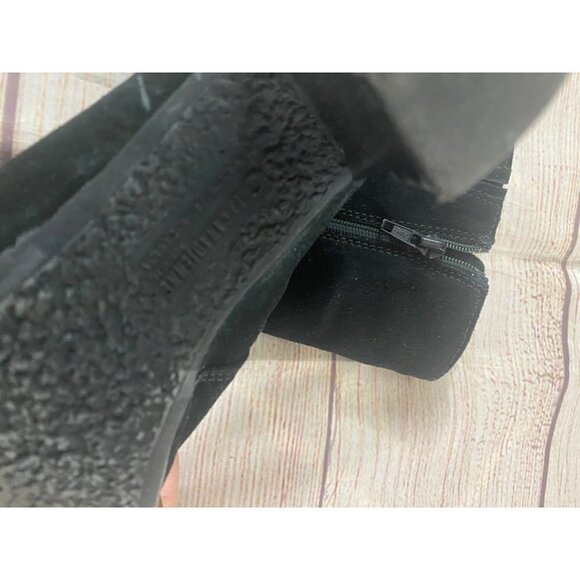 C La Canadienne Women's Black Suede Ankle Booties - 6 1/2M - Picture 10 of 12